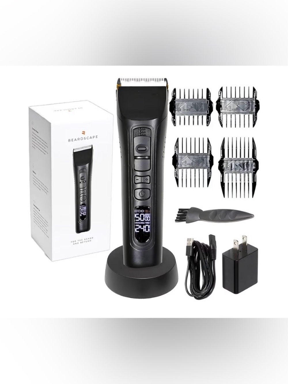 Brio Beardscape V1 Beard Trimmer for Men with Low Friction Ceramic Blade